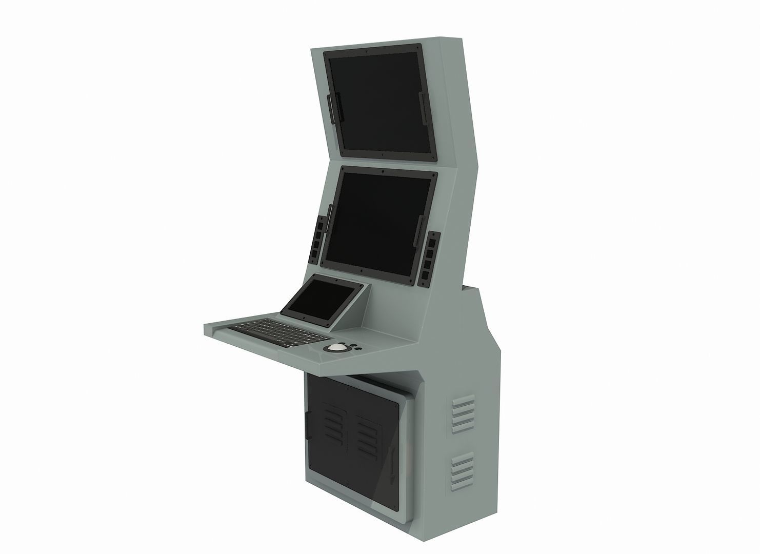 MULTIFUNCTIONAL TACTICAL DISPLAY 3D Low-poly 3D model_10