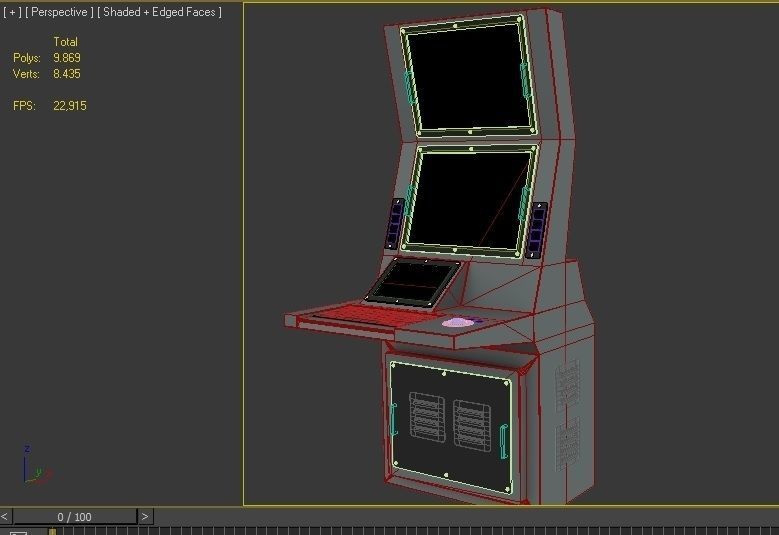 MULTIFUNCTIONAL TACTICAL DISPLAY 3D Low-poly 3D model_4