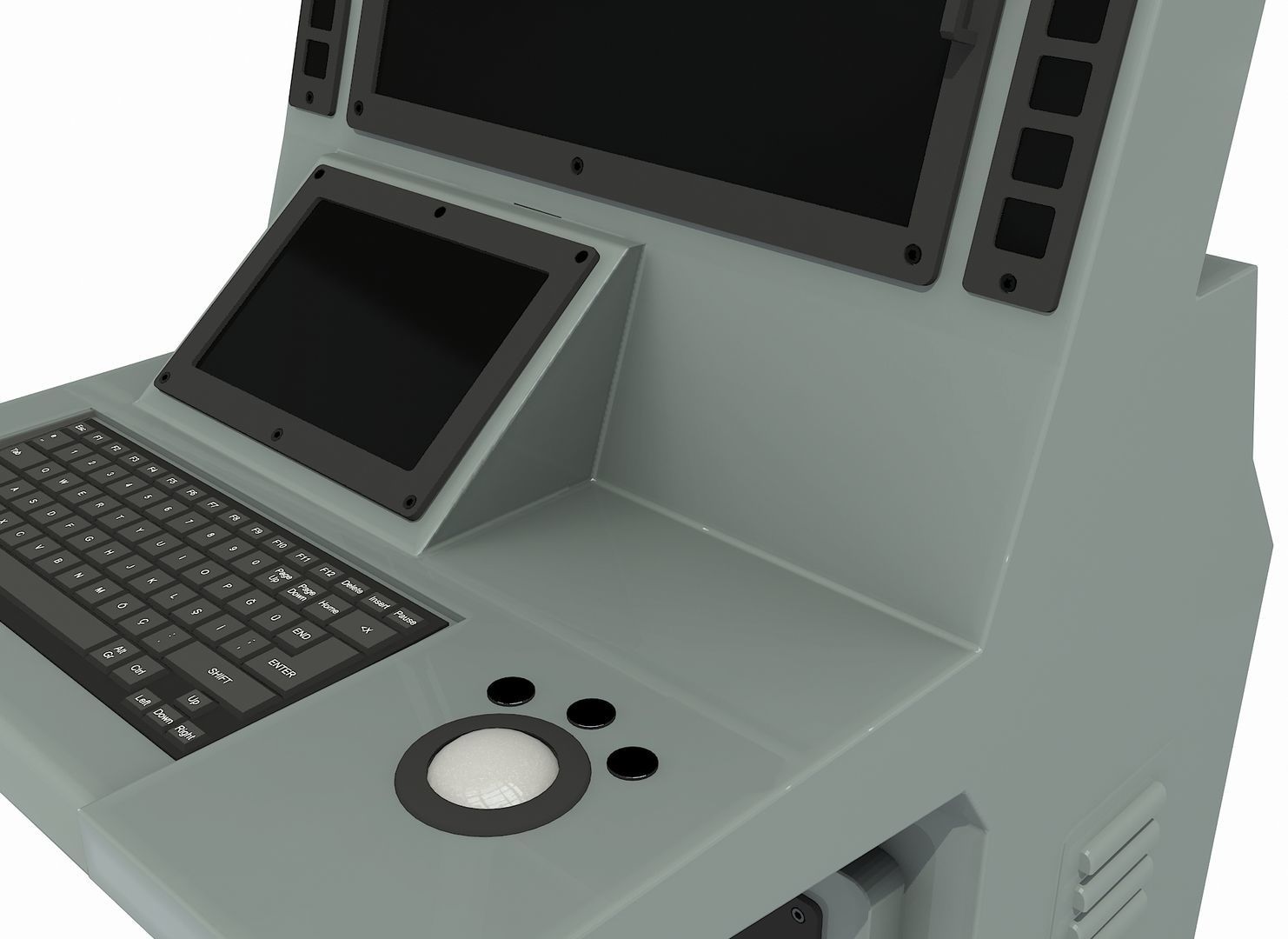 MULTIFUNCTIONAL TACTICAL DISPLAY 3D Low-poly 3D model_6