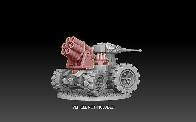 Panzer Buggy Rocket Mortar 3D print model