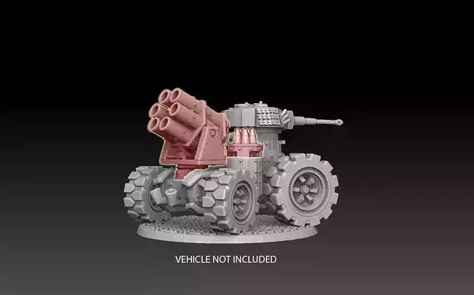 Panzer Buggy Rocket Mortar 3D print model