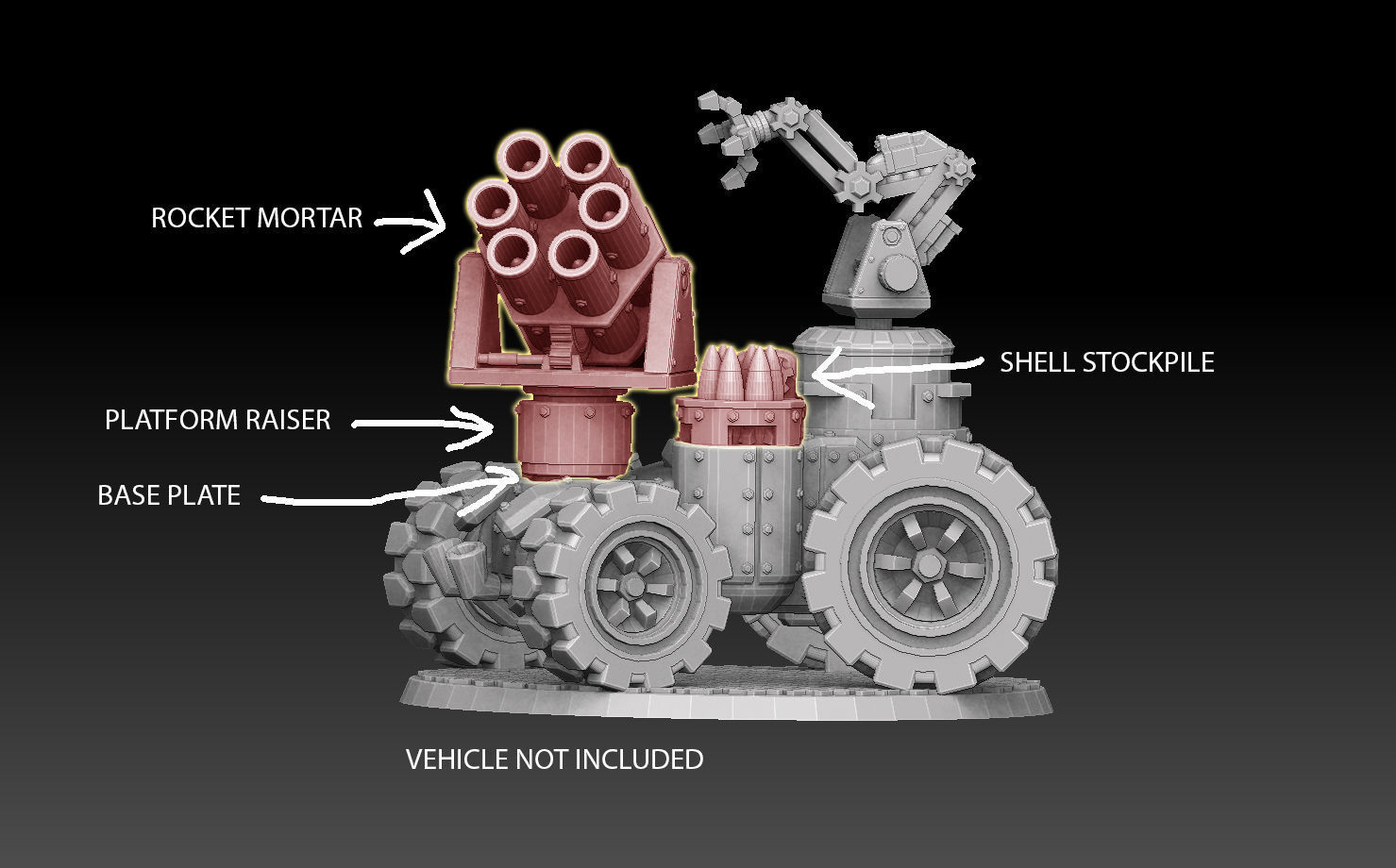 Panzer Buggy Rocket Mortar 3D print model_1