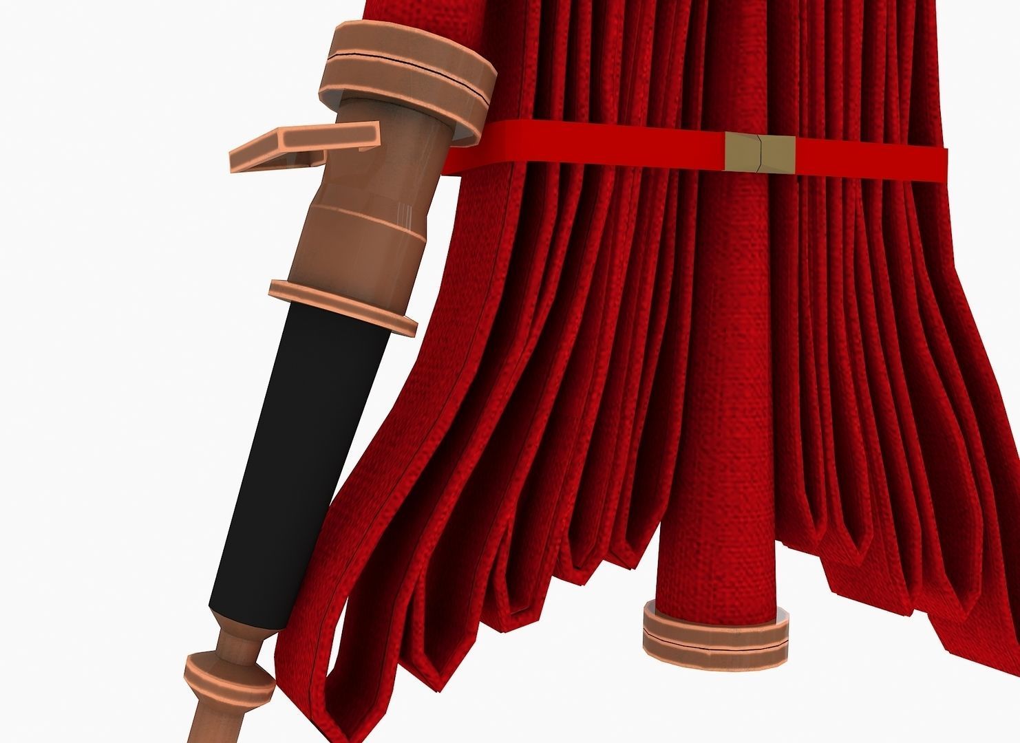 FIRE HOSE 3D Low-poly 3D model_3