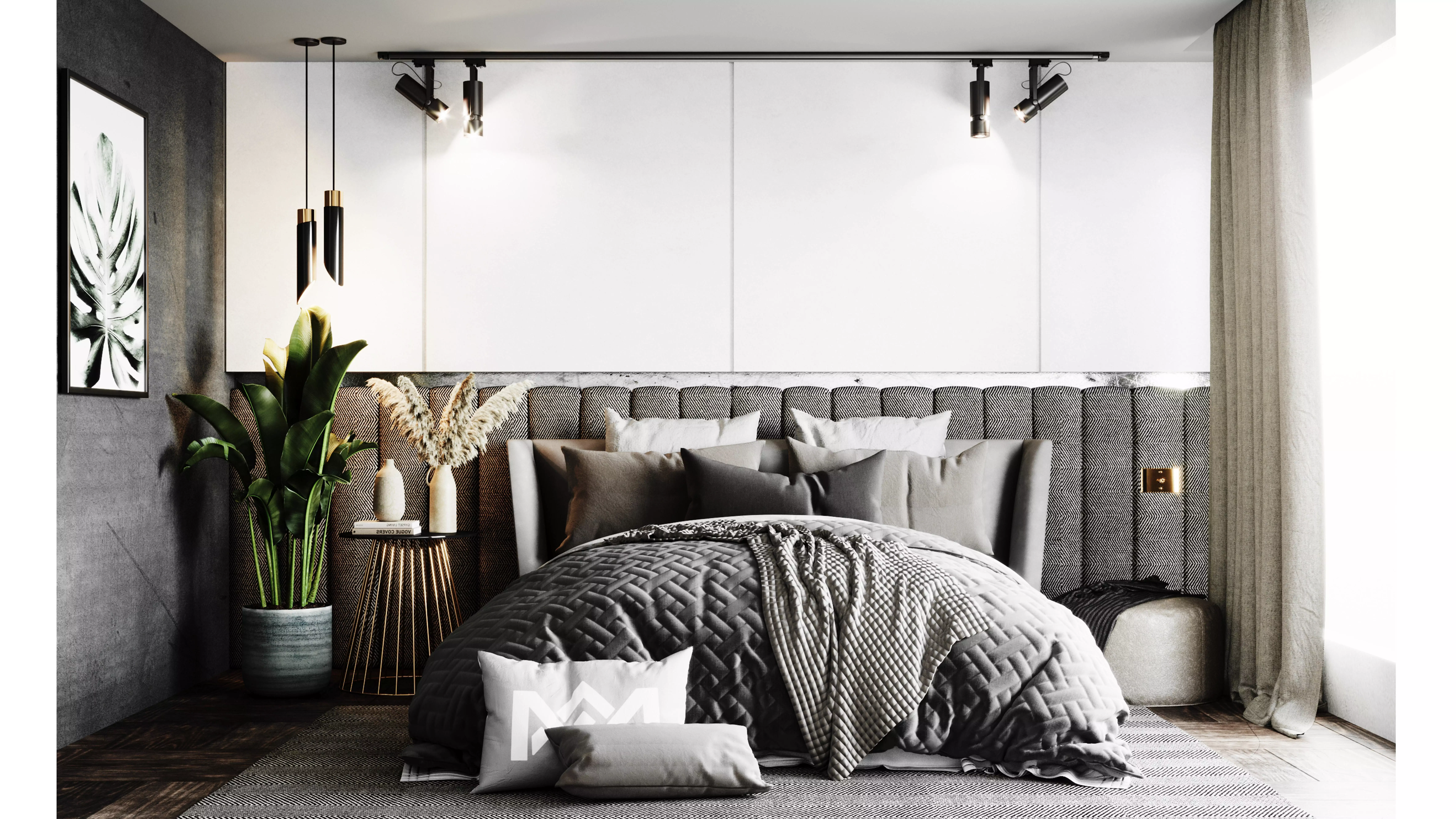 Modern BedRoom Scene 2 3D model_0