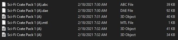 Sci-Fi Crate Pack 1 Low-poly 3D model_11