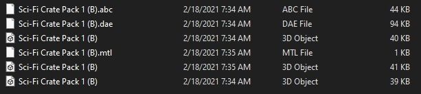 Sci-Fi Crate Pack 1 Low-poly 3D model_12