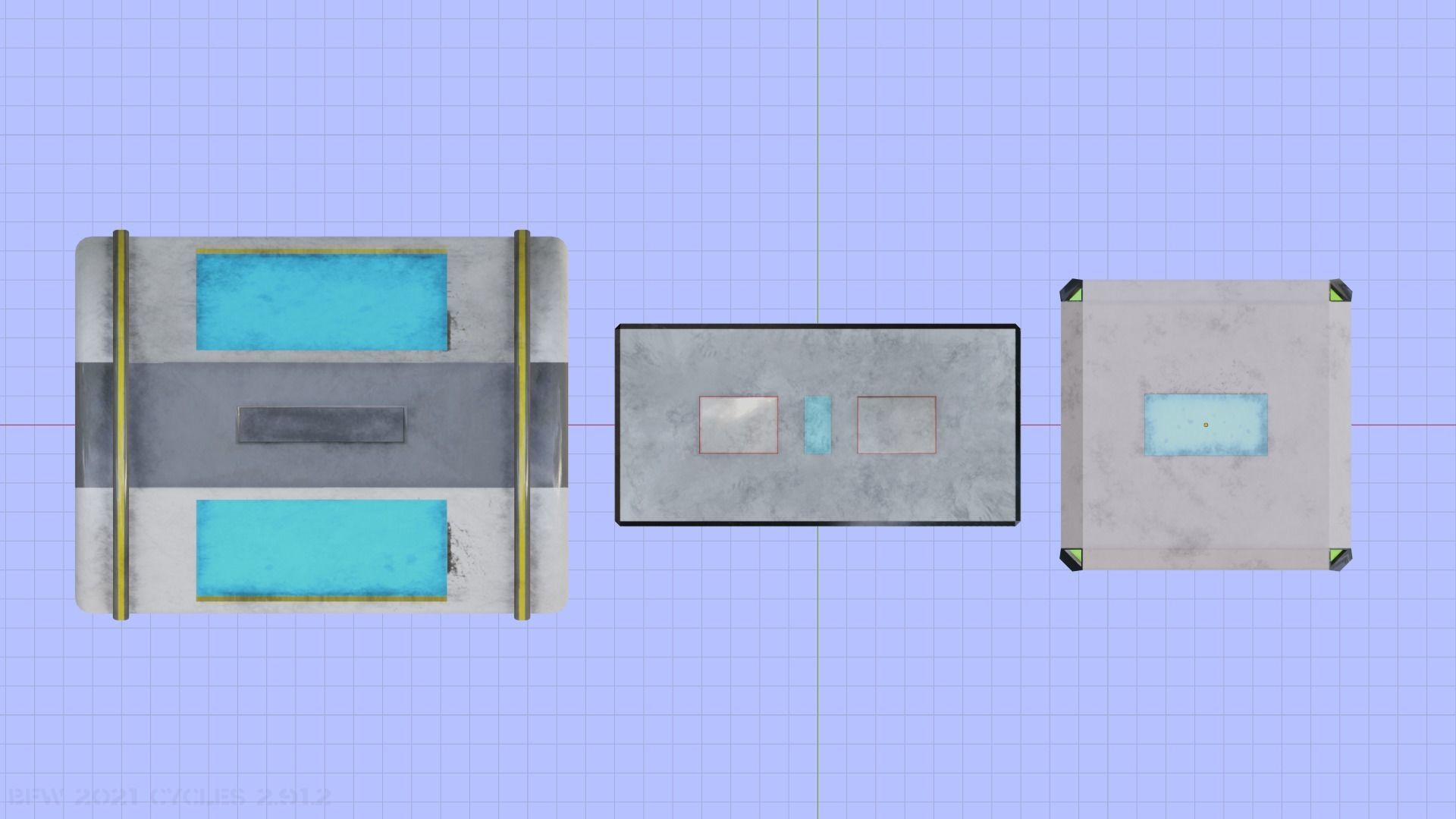 Sci-Fi Crate Pack 1 Low-poly 3D model_7