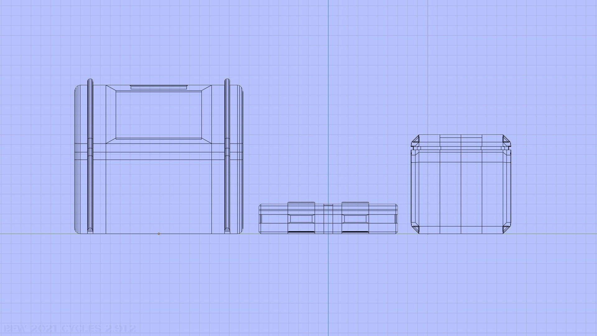 Sci-Fi Crate Pack 1 Low-poly 3D model_2