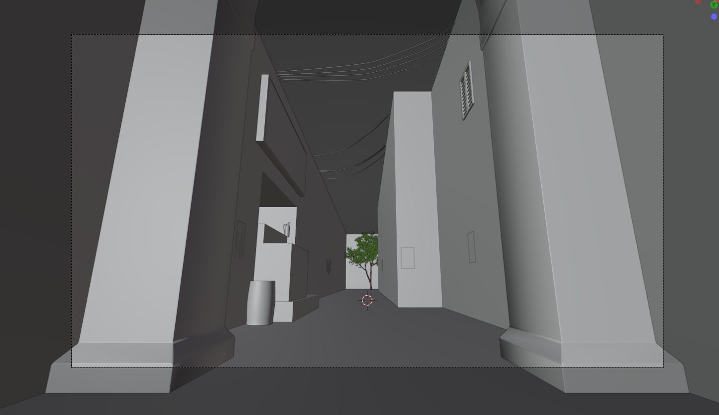 market road  3D model_1