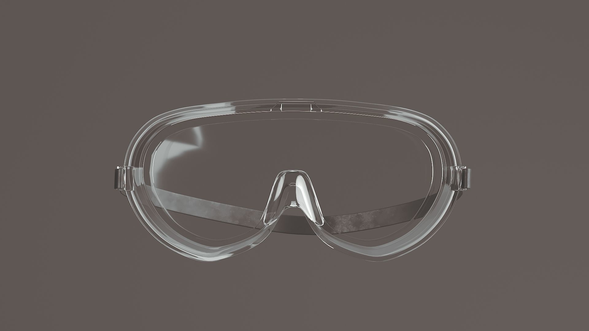 Safety glasses Low-poly 3D model_4