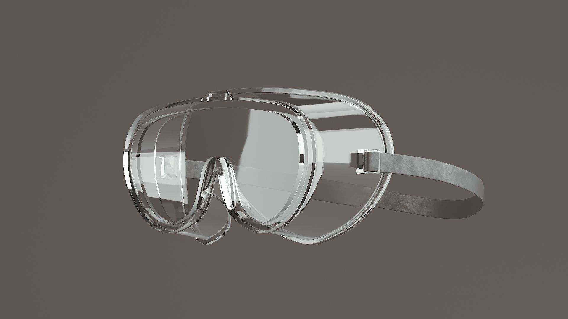 Safety glasses Low-poly 3D model_3