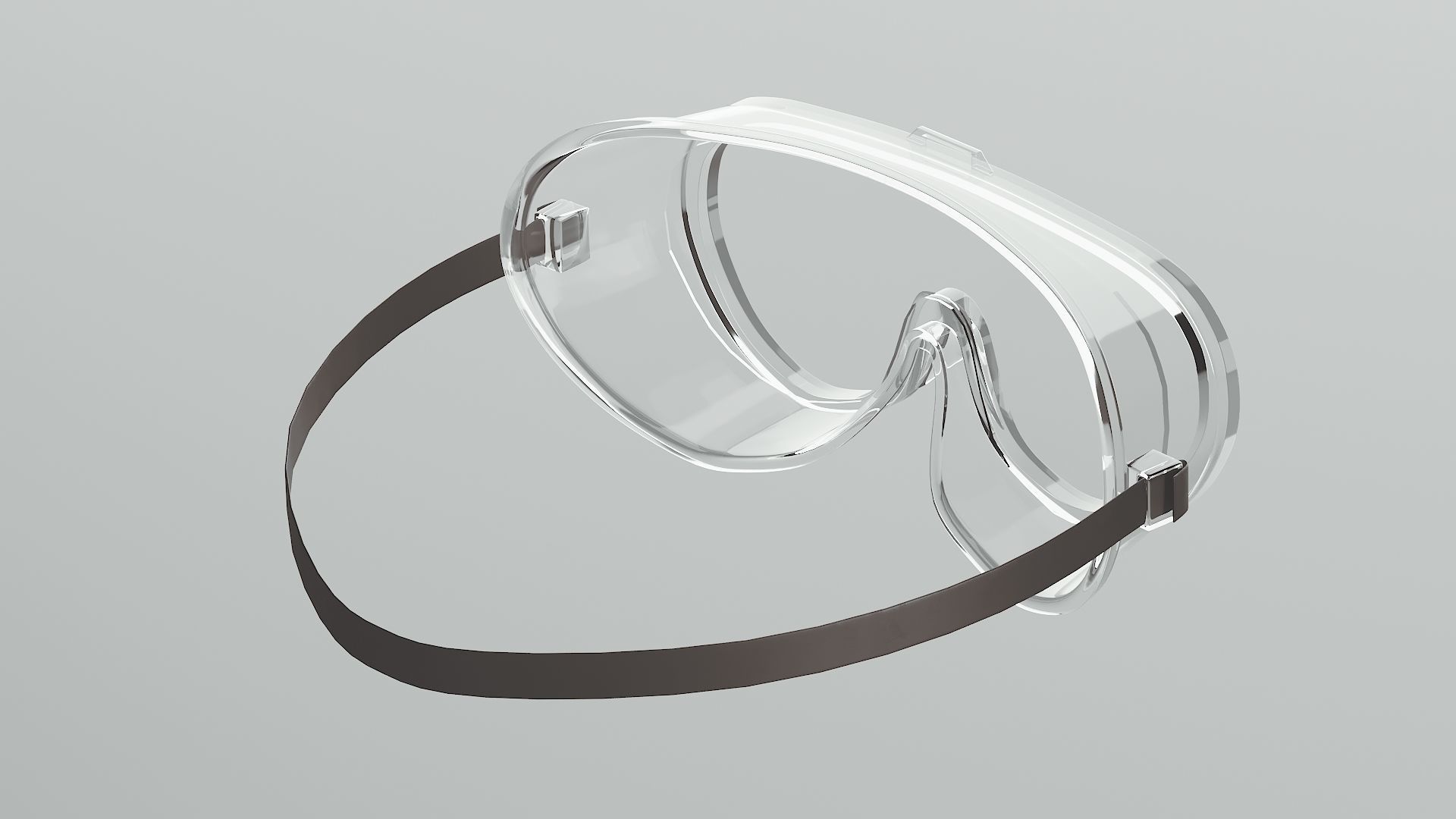 Safety glasses Low-poly 3D model_2