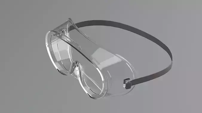 Safety glasses Low-poly 3D model