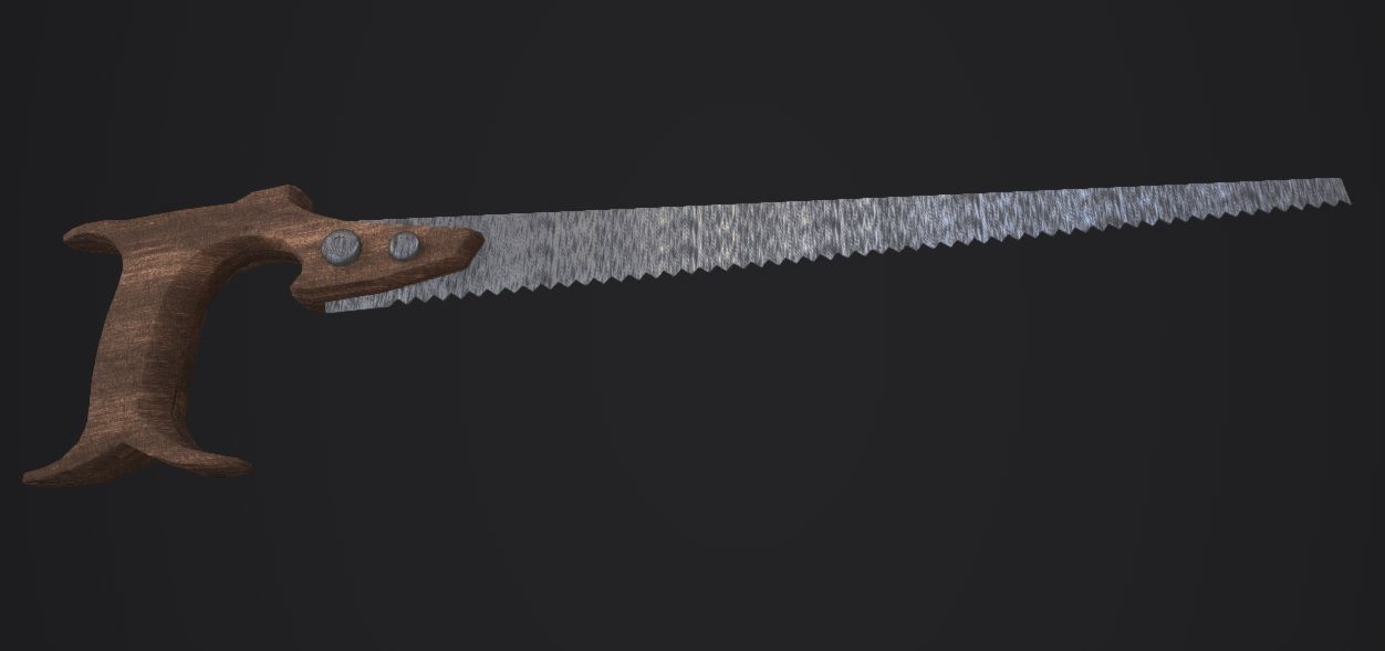 Saw 3D Model Low-poly 3D model_3