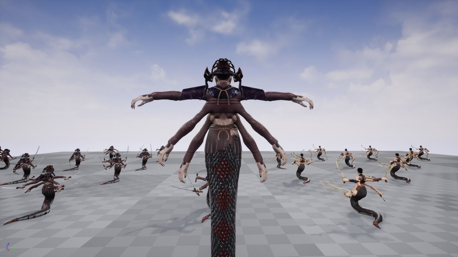 Naga Queen UE4 and Unity low poly model Low-poly 3D model_13