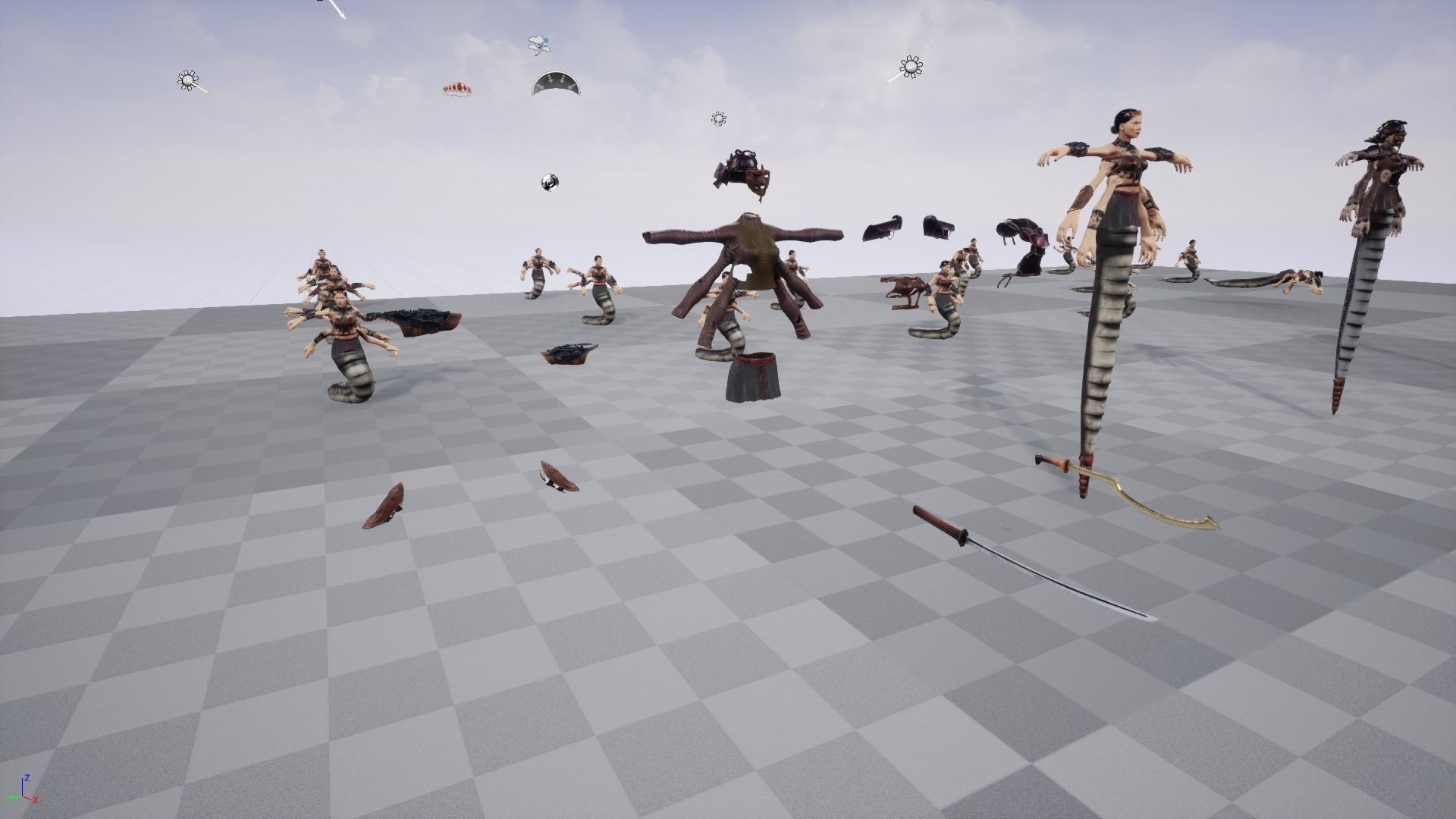 Naga Queen UE4 and Unity low poly model Low-poly 3D model_7