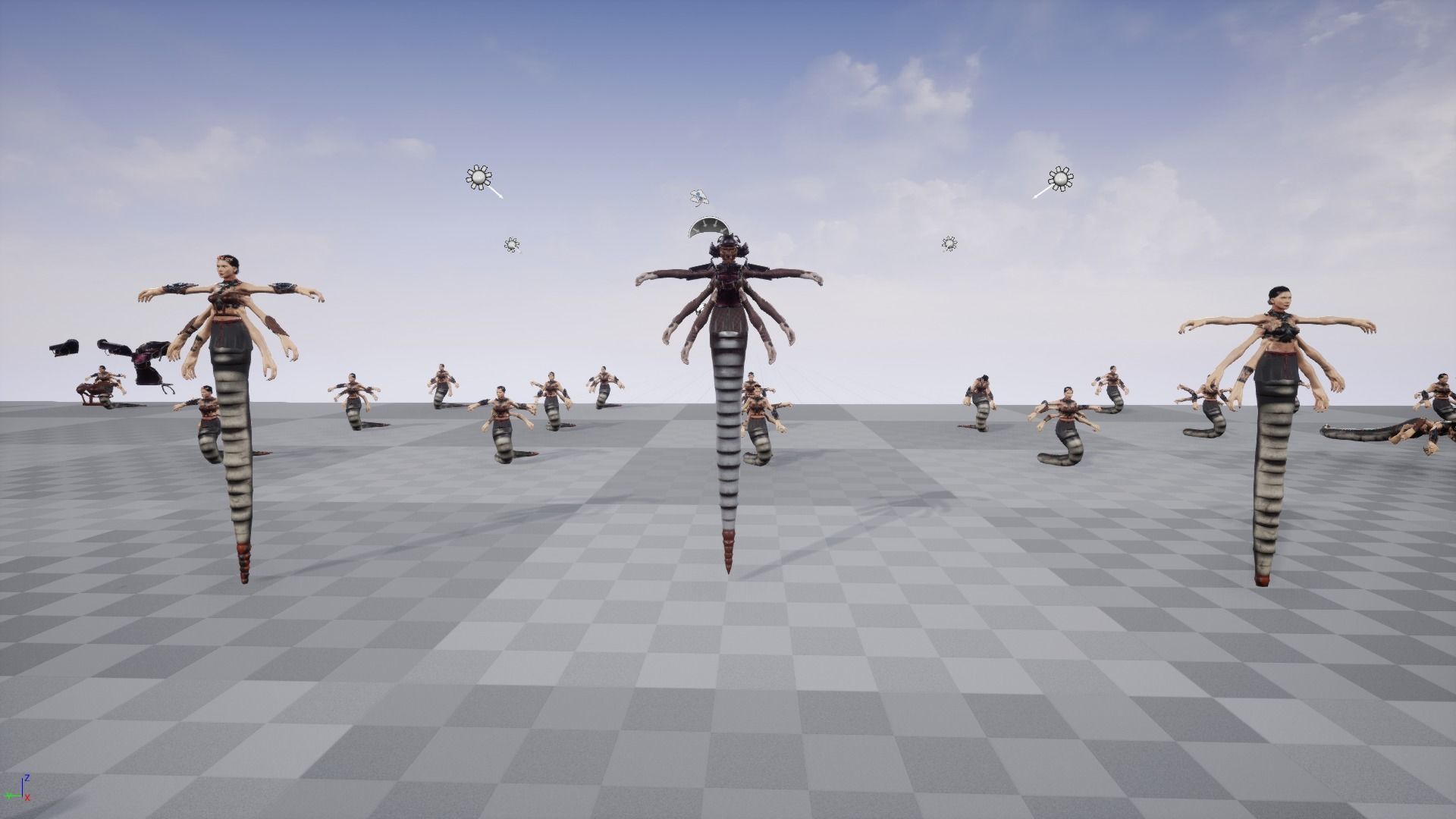 Naga Queen UE4 and Unity low poly model Low-poly 3D model_8