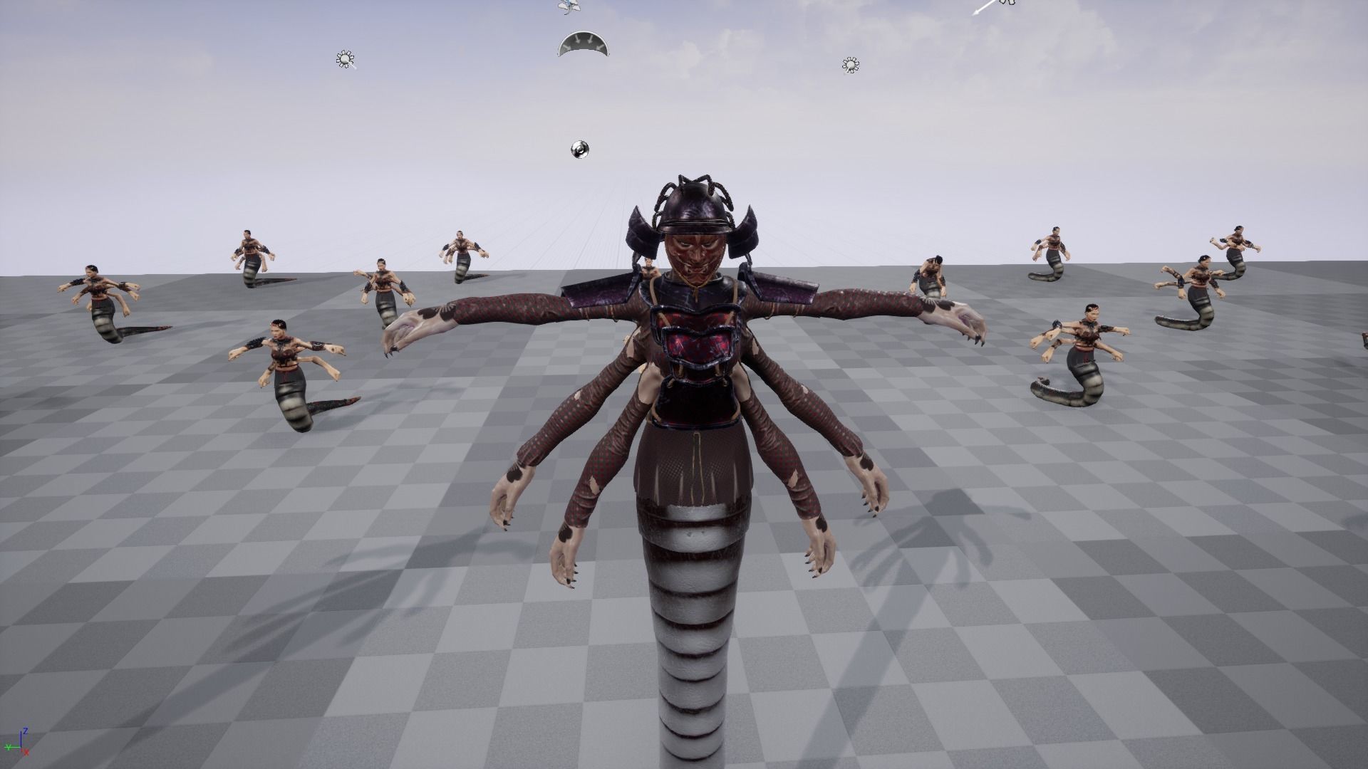 Naga Queen UE4 and Unity low poly model Low-poly 3D model_10