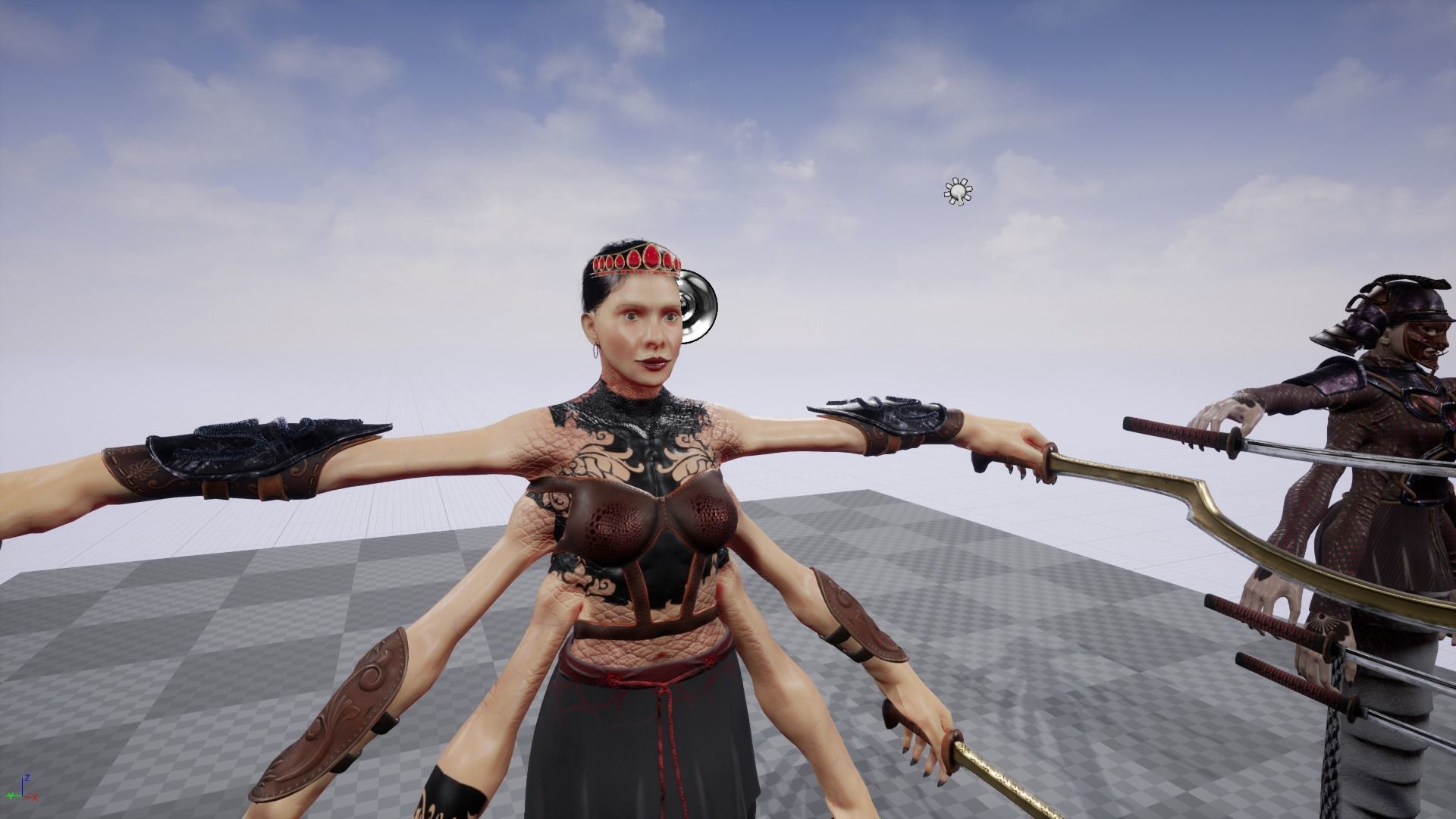 Naga Queen UE4 and Unity low poly model Low-poly 3D model_6