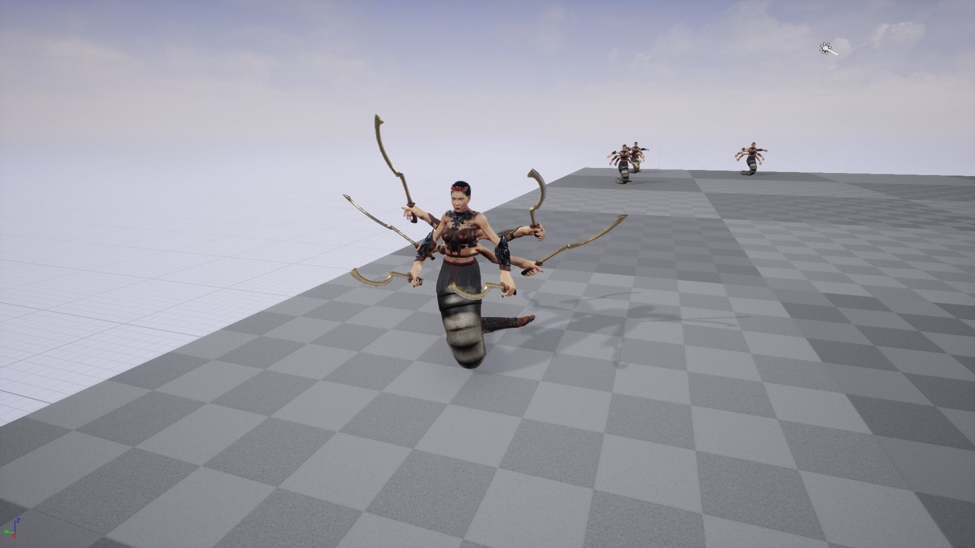 Naga Queen UE4 and Unity low poly model Low-poly 3D model_17