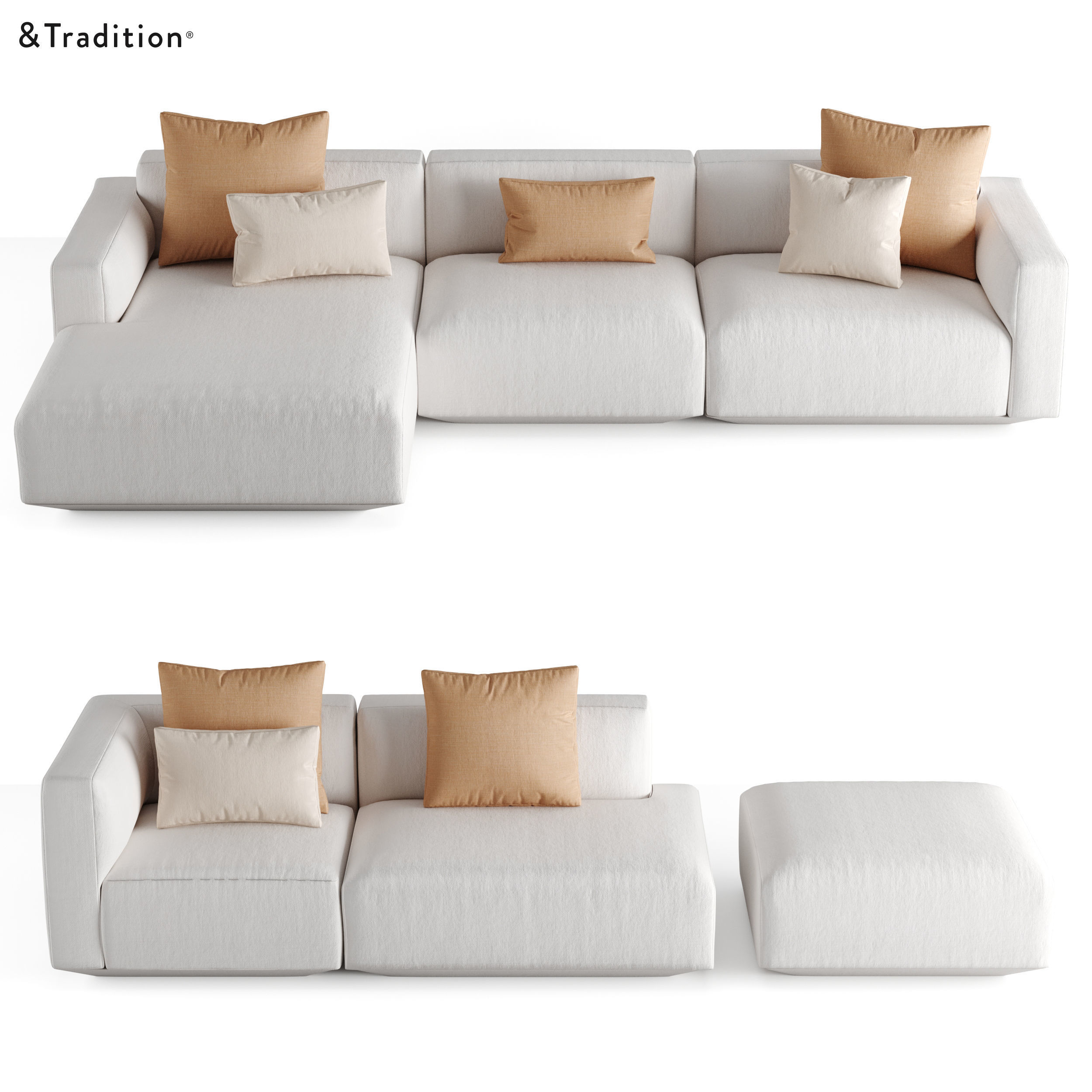 AndTradition - Develius Modular Sofa 3D model_2