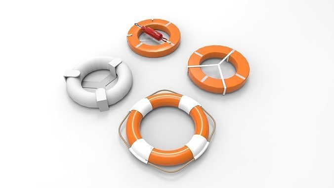 lifebuoy life preservers 3D model