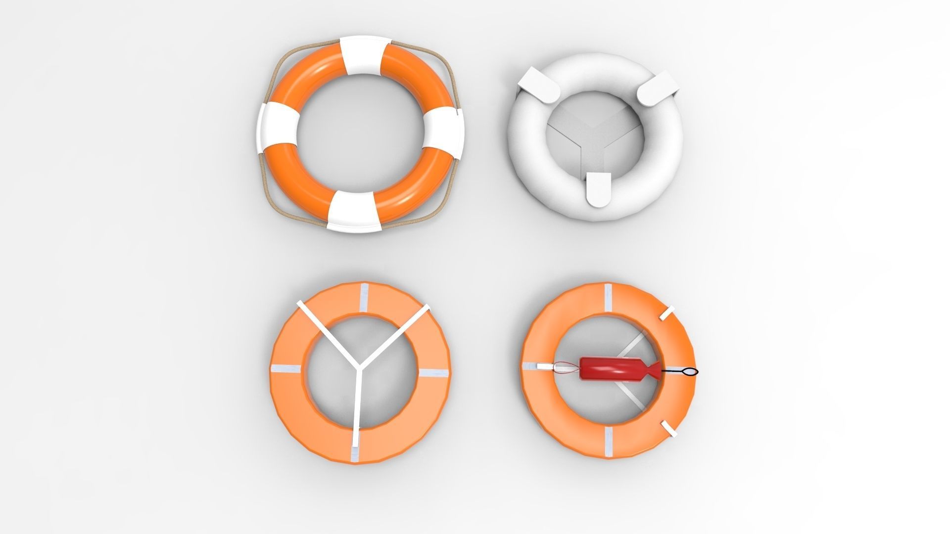 lifebuoy life preservers 3D model_10