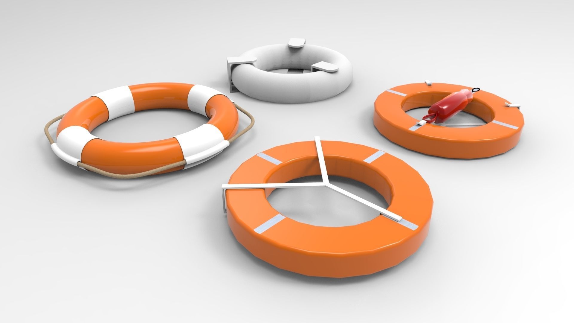 lifebuoy life preservers 3D model_6