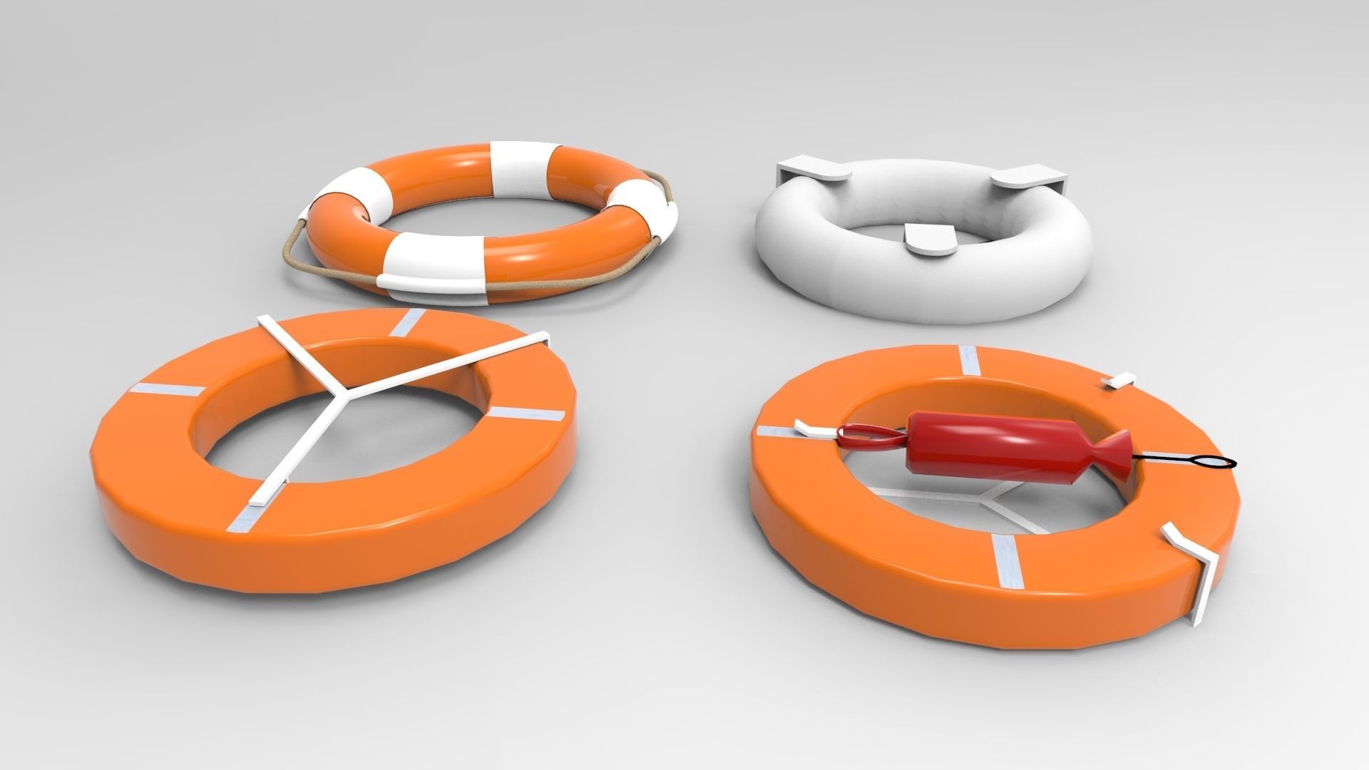 lifebuoy life preservers 3D model_5