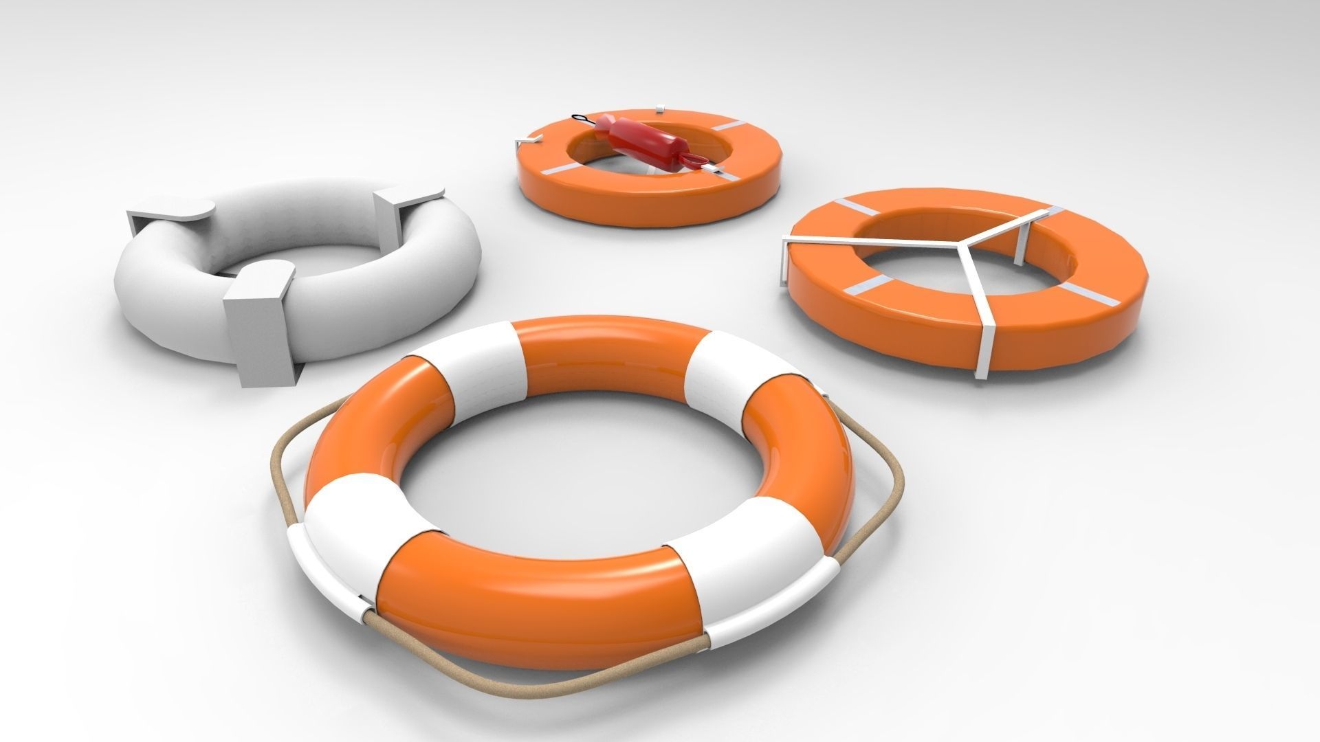 lifebuoy life preservers 3D model_7