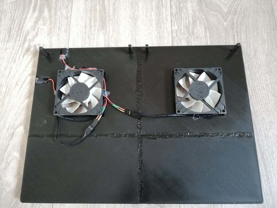 Laptop cooling pad 3D print model_1