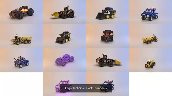 Lego Technics - Pack 3D Model Collection