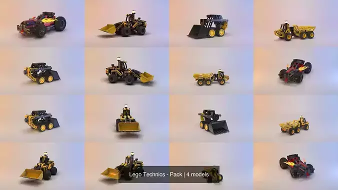 Lego Technics - Pack 3D Model Collection