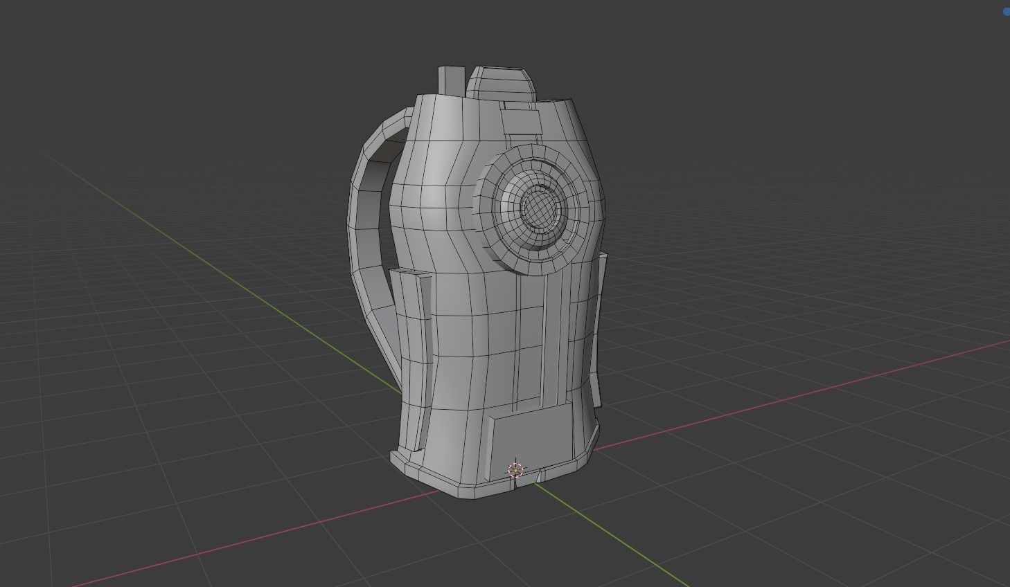 Sci-Fi Backpack 02 - Character Design Fiction Low-poly 3D model_7