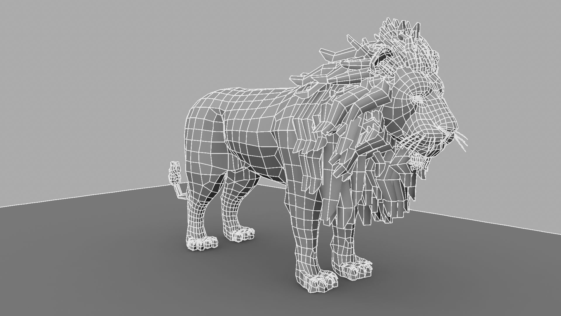 White Lion 3D model_26