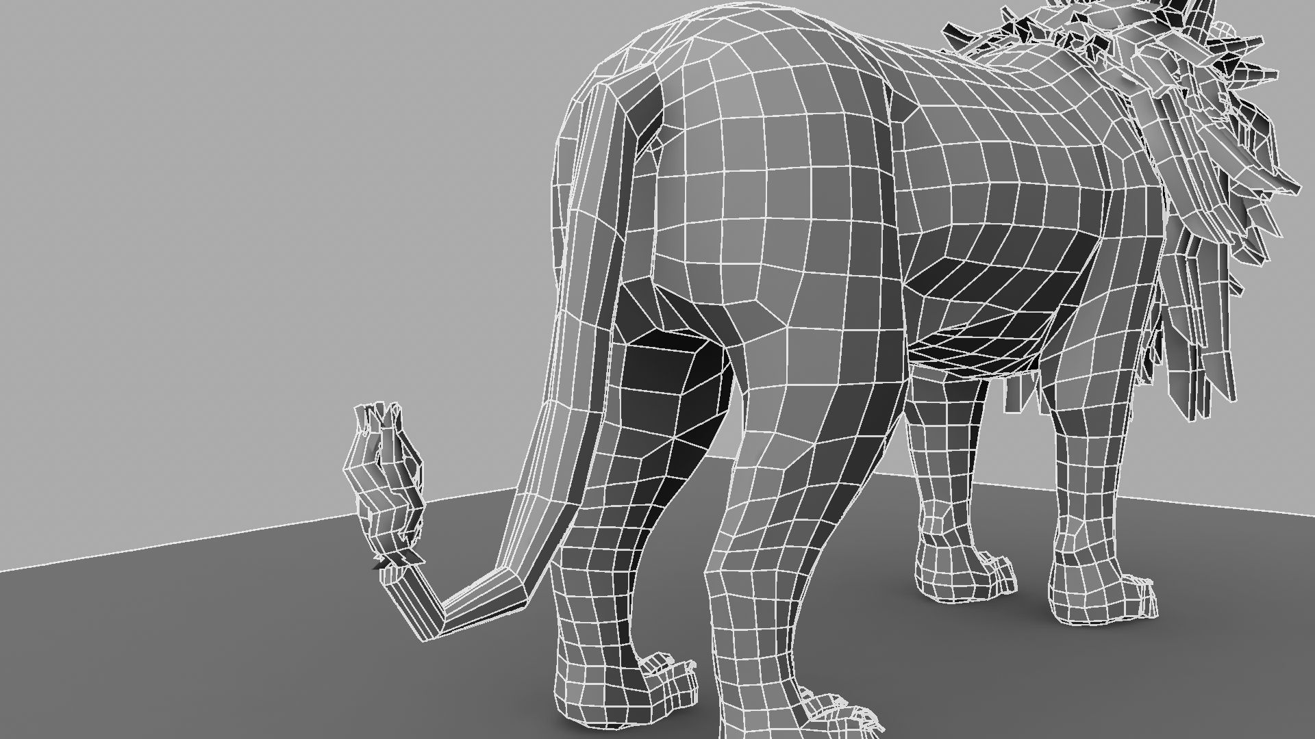 White Lion 3D model_18