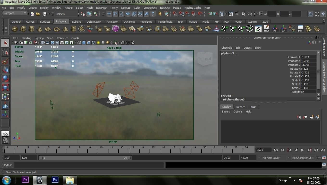 White Lion 3D model_2
