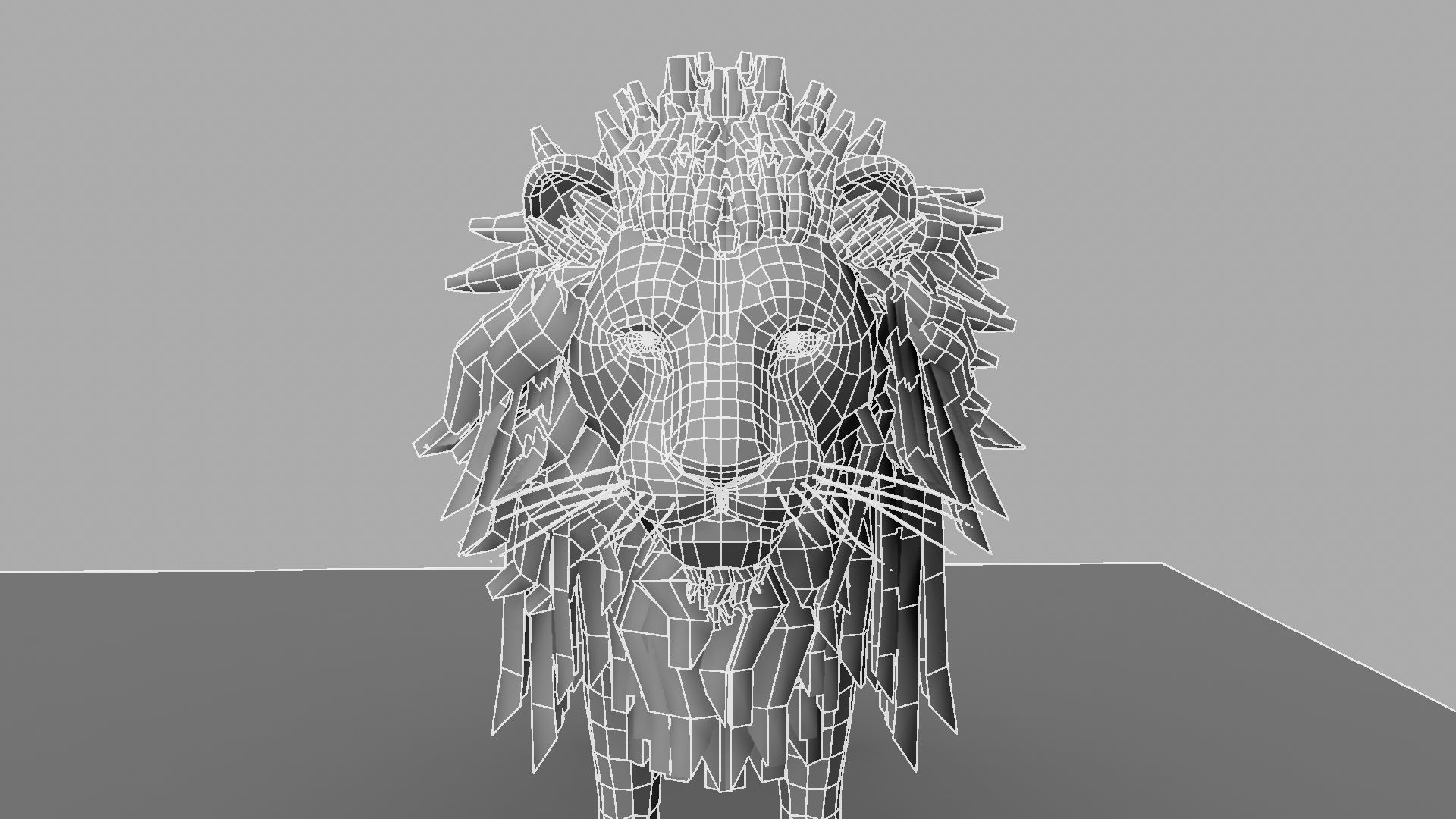 White Lion 3D model_24