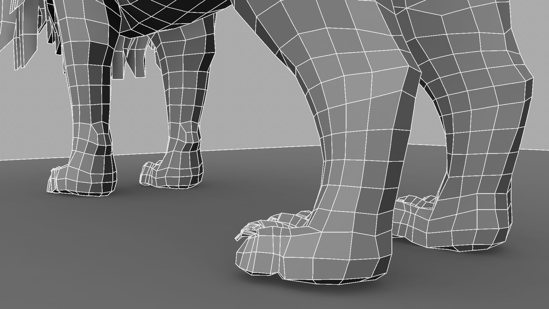 White Lion 3D model_33