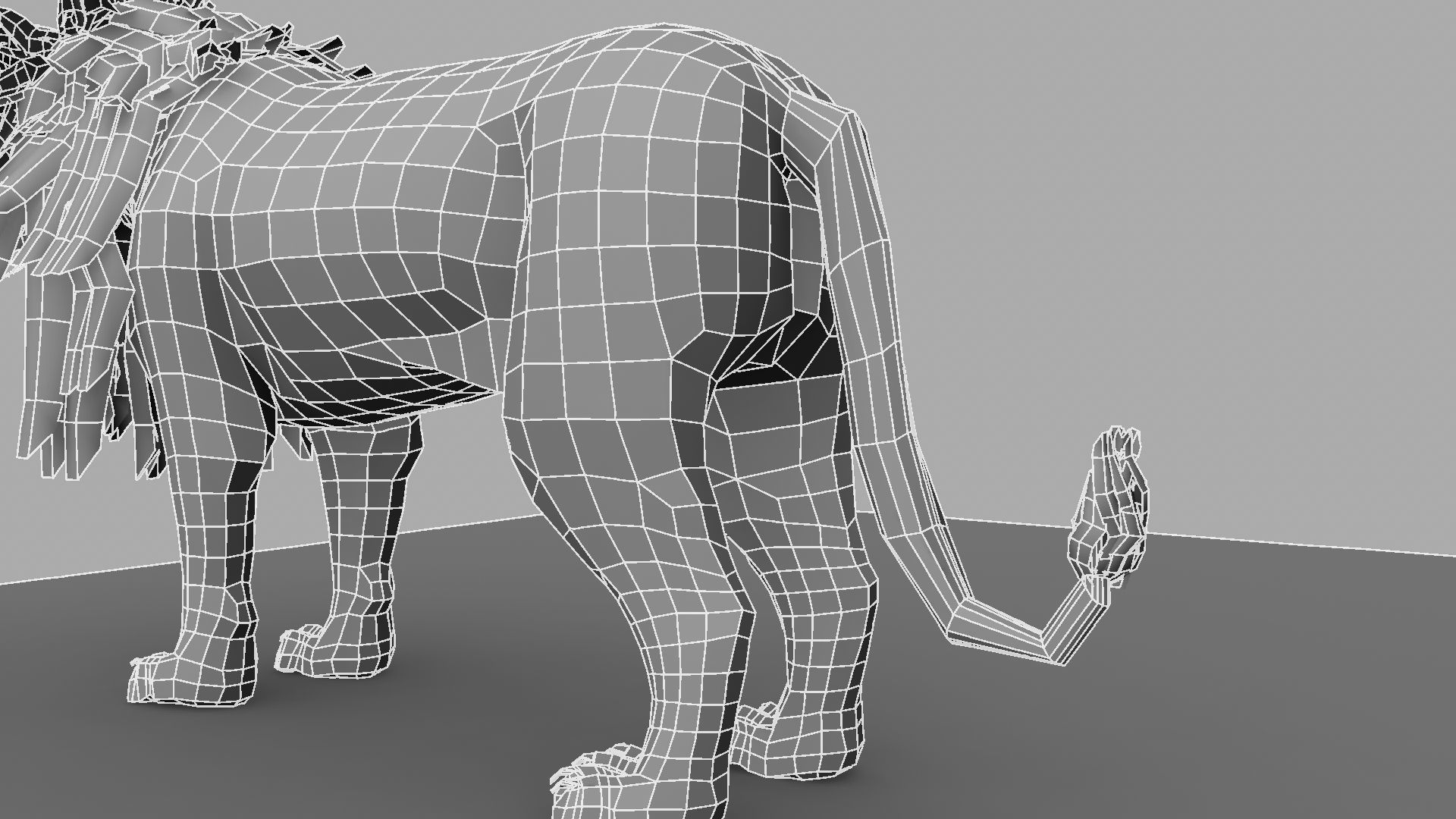 White Lion 3D model_20