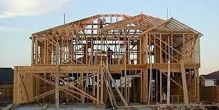 wood frame for realistic construction Low-poly 3D model