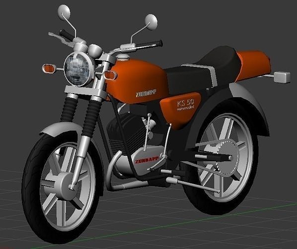 1978 Zundapp KS 50 Watercooled 3D model | CGTrader
