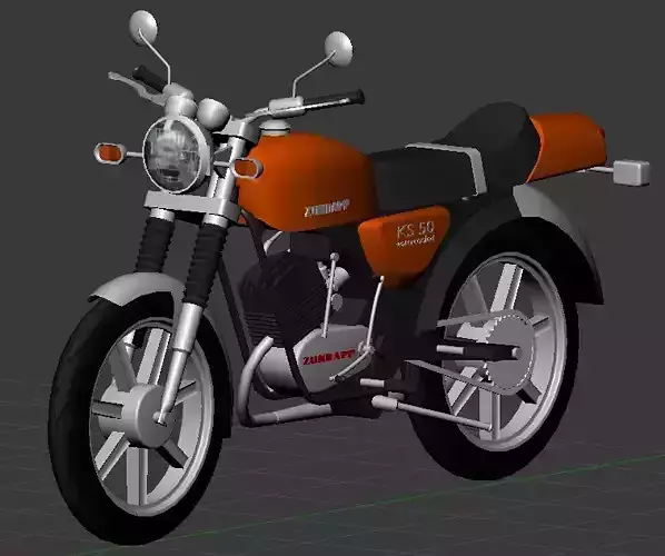 1978 Zundapp KS 50 Watercooled 3D model | CGTrader