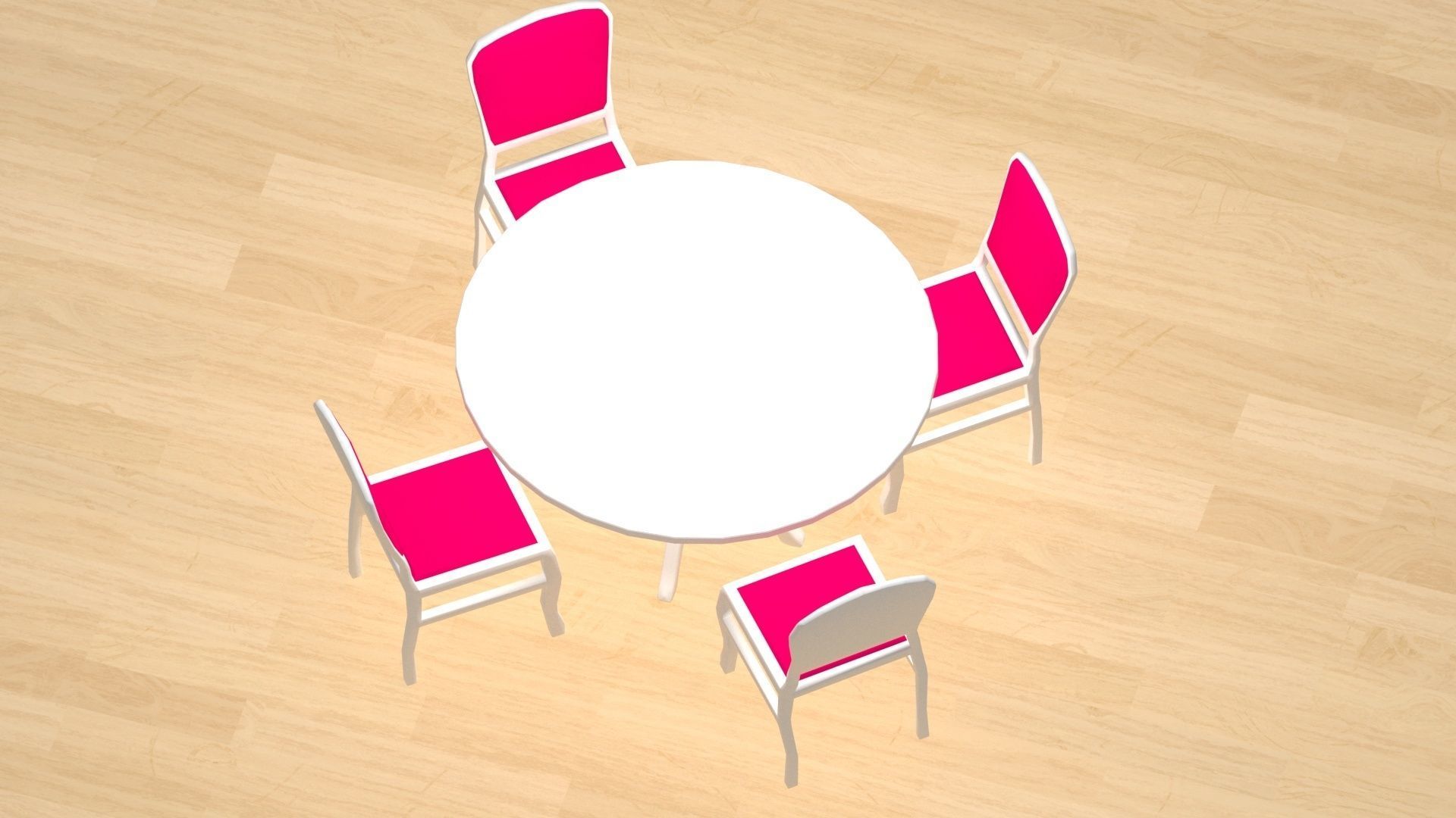 round table 3D model_2