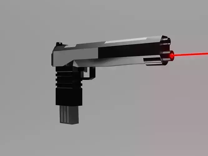 Gun with laser for your game
