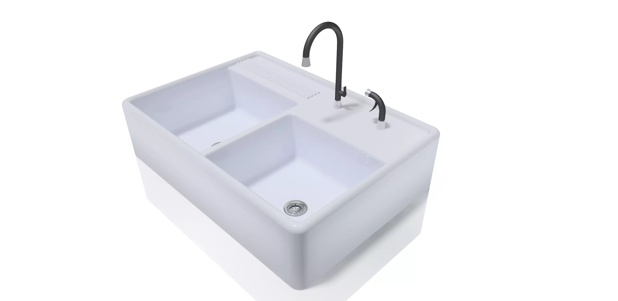 Modern Kitchen Sink 3D model_0