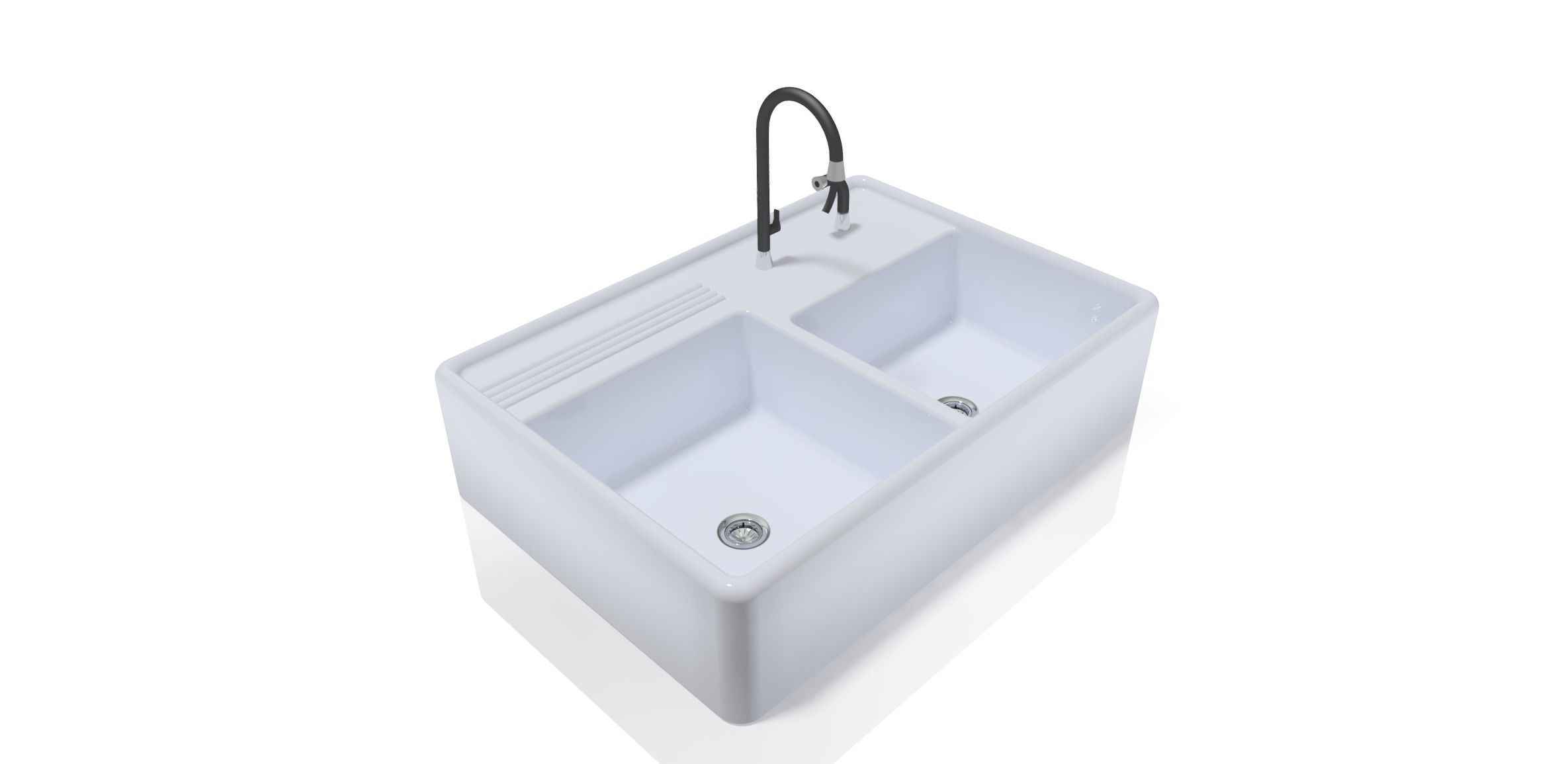 Modern Kitchen Sink 3D model_6