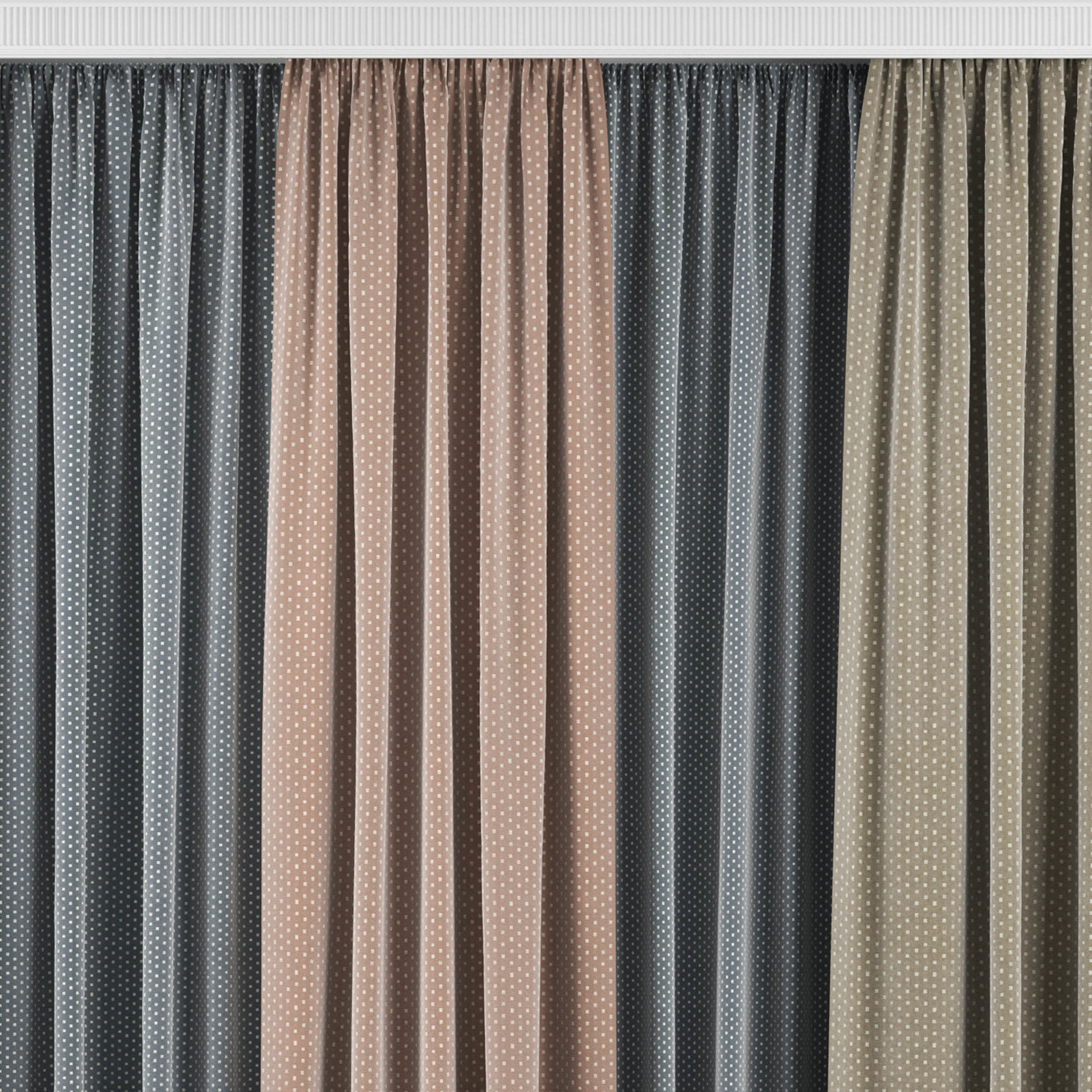 Curtain Set 359 3D model_1