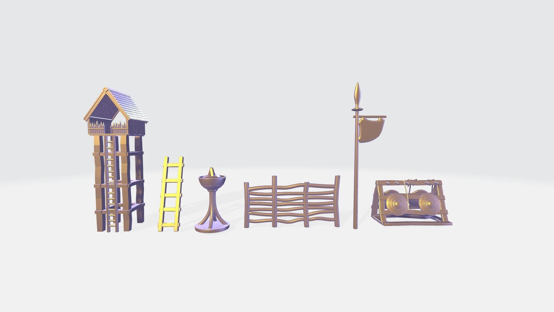 The decor of architecture of Vikings 3D print model_2