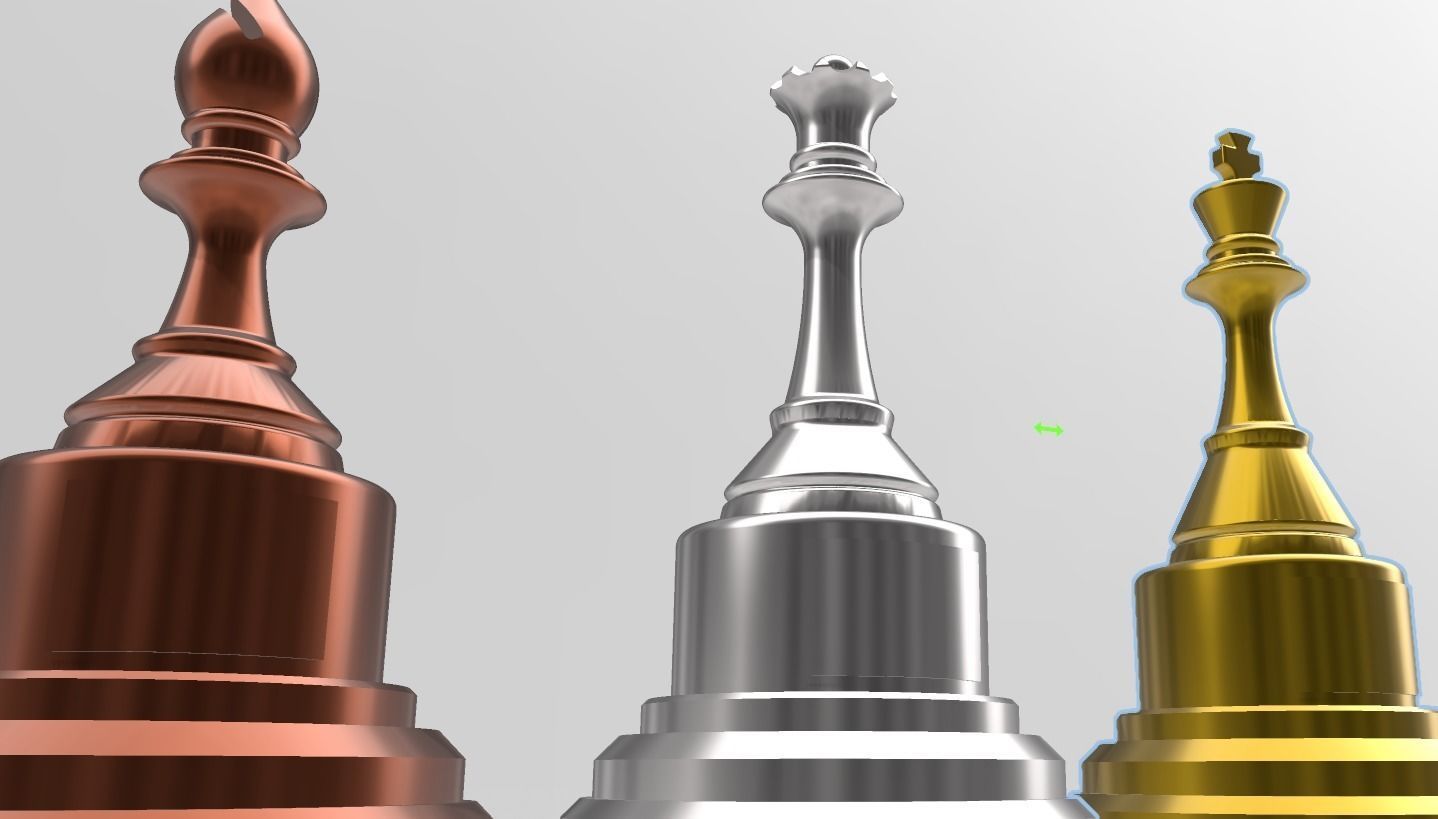 Chess trophies  3D print model_3